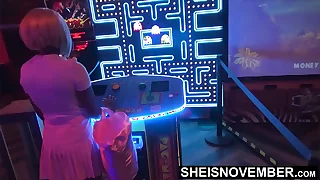 I'm Gonna Fuck My StepSister Tonight When We Leave The Arcade&comma; Innocent Ebony Msnovember Dumped By Her Boyfriend&comma; Decides To Respecting Into To Doggystyle Sex With Her Horny StepBrother&comma; Needing To Fuck On Sheisnovember